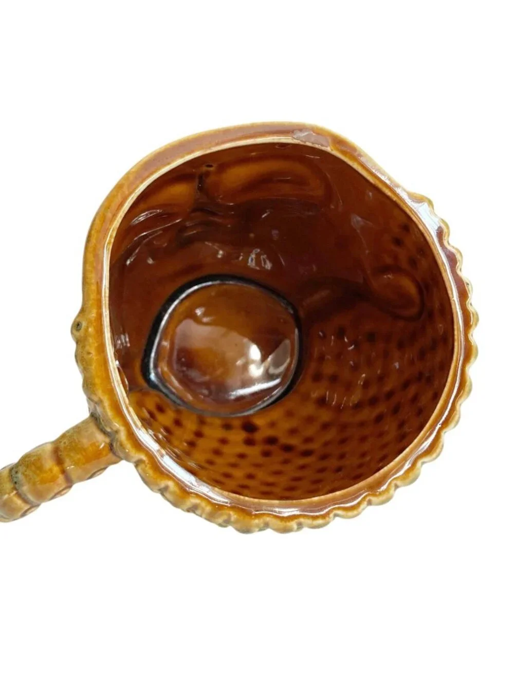 Serene Buddha Mug or Planter in Blue & Brown Glaze